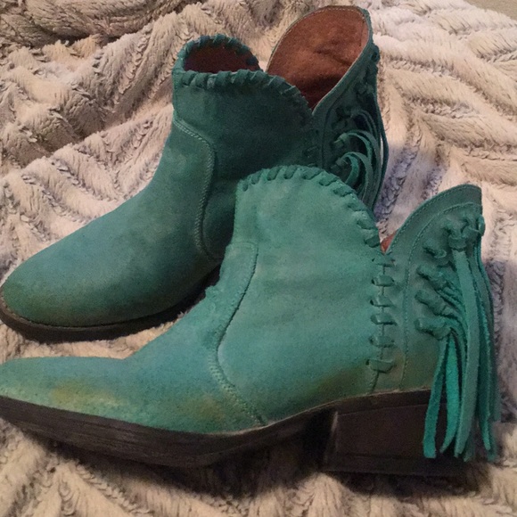 circle g fringe booties